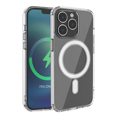 iPhone 13 Pro Compatible Magnetic Wireless Charging TPU Bumper Case For iPhone 13 Pro In Clear - Crystal Clear Protection by CELL DEMAND