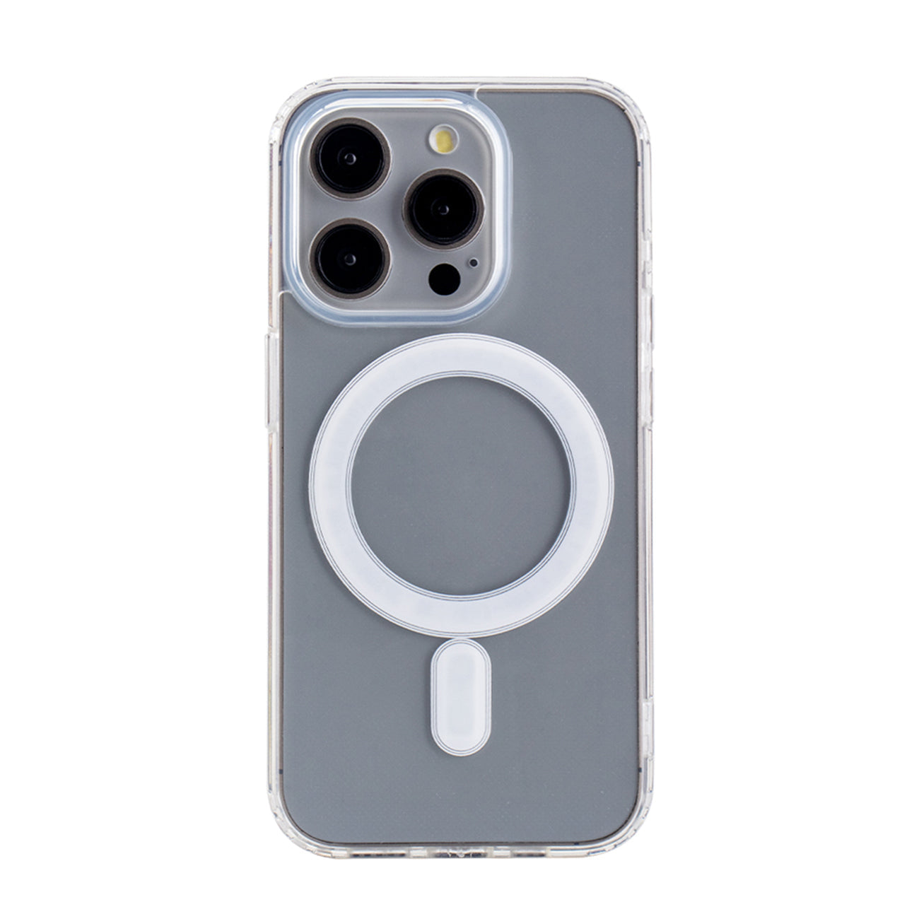 iPhone 15 Pro Compatible Magnetic Wireless Charging TPU Bumper Case For iPhone 15 Pro In Clear - Heavy Duty Protection by CELL DEMAND