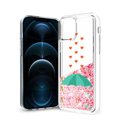 iPhone 12 / 12 Pro Glitter Case Moving Quicksand Rainbow Umbrella - Shockproof & Reliable | CELL DEMAND Official