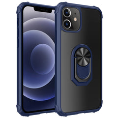 IPHONE 12 MINI Compatible Kickstand Ring Holder TPU Shockproof Case With Magnetic Car MountAPPLE IPHONE 12 MINI In Blue - Ultra-Slim Protection by CELL DEMAND