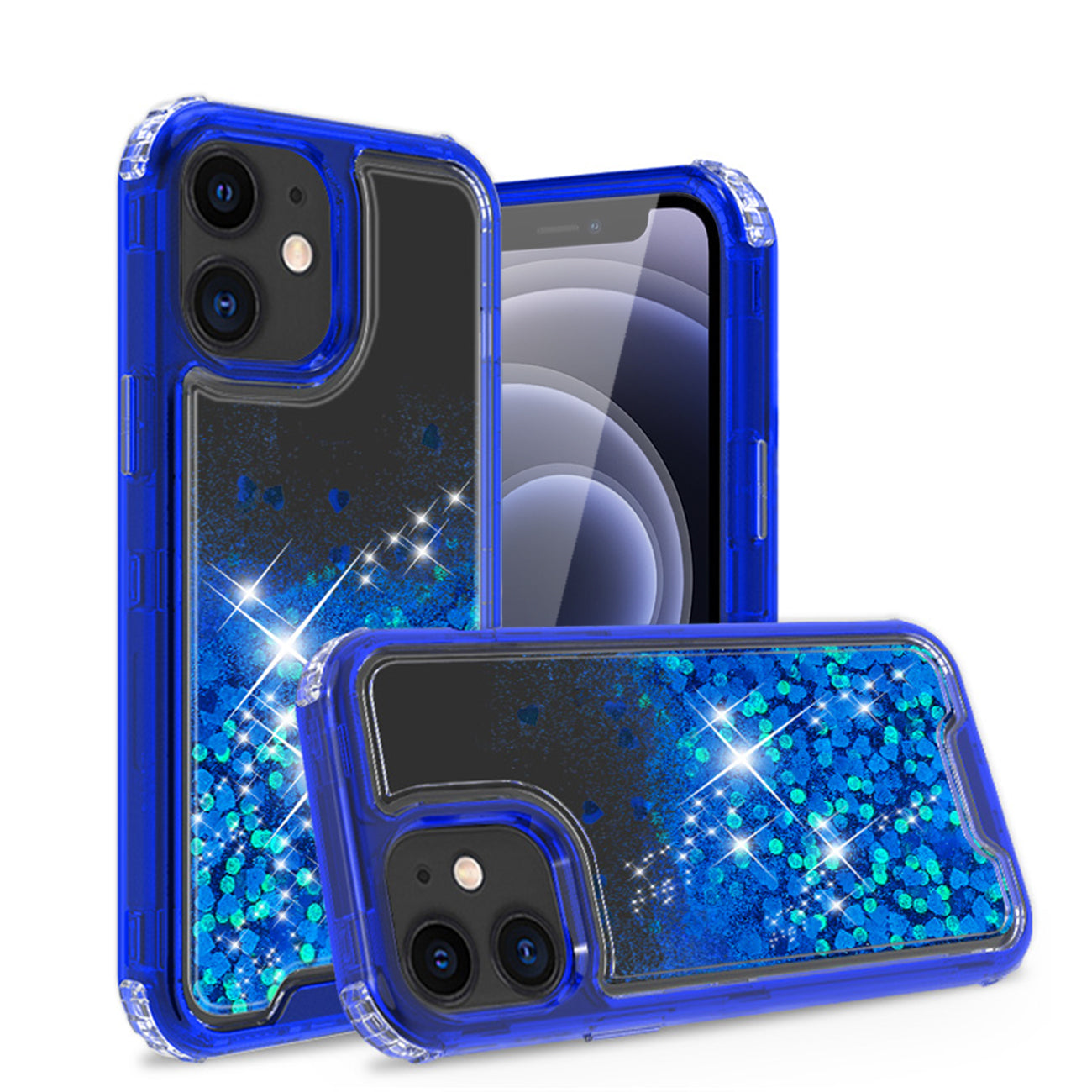 IPHONE 12 MINI Compatible Kickstand Ring Holder TPU Shockproof Case With Magnetic Car MountAPPLE IPHONE 12 MINI In Navy - Shockproof Protection by CELL DEMAND