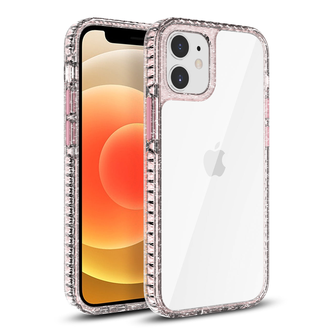 IPHONE 12 MINI Compatible TPU Bumper Shockproof Case With Embedded Coil In BlackAPPLE IPHONE 12 MINI In Pink - Ultra-Slim Protection by CELL DEMAND