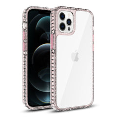 IPHONE 12 Compatible TPU Bumper Shockproof Case With Embedded Coil In BlackAPPLE IPHONE 12/IPHONE 12 PRO In Pink - Crystal Clear Protection by CELL DEMAND