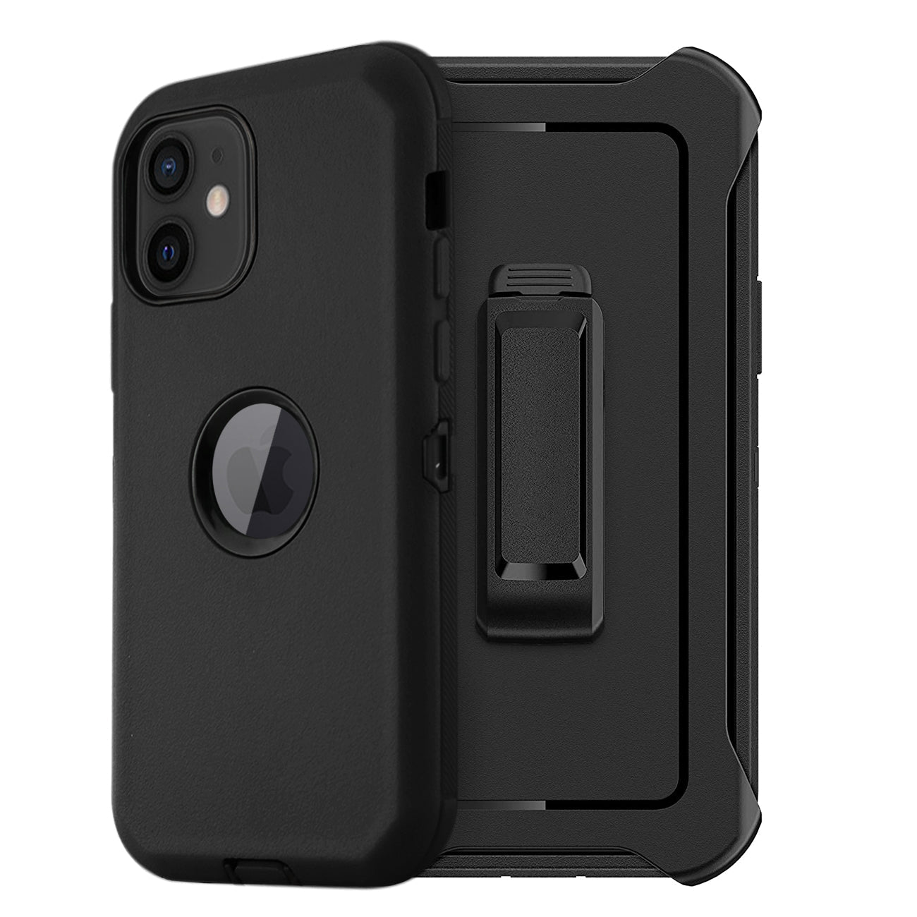 IPHONE 12 MINI Compatible Multilayer Full Protection with Built-In Screen Protector CaseAPPLE IPHONE 12 MINI In Black - Premium Protection by CELL DEMAND