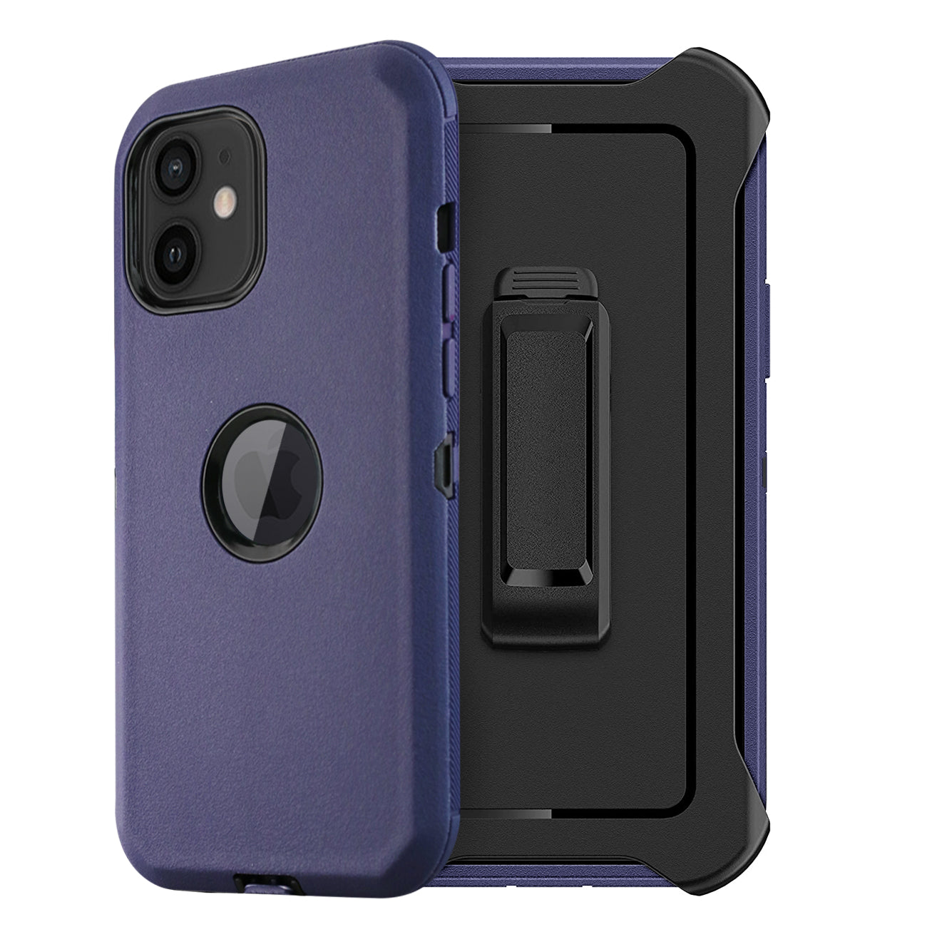 IPHONE 12 MINI Compatible Multilayer Full Protection with Built-In Screen Protector CaseAPPLE IPHONE 12 MINI In Navy - Heavy Duty Protection by CELL DEMAND