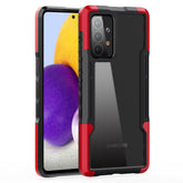Shockproof Excellent Grip with Silky Feeling for Samsung Galaxy A72 5G In Red - Heavy Duty & Reliable | CELL DEMAND Official