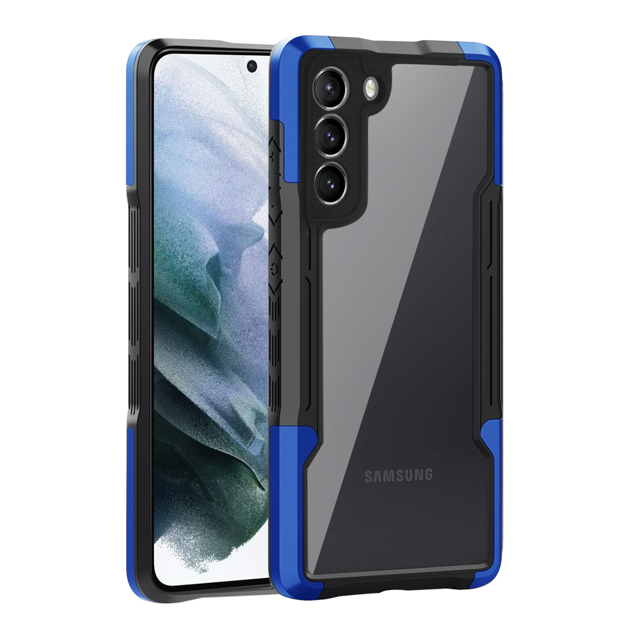 Shockproof Excellent Grip with Silky Feeling for Samsung Galaxy S21/S30 In Blue - Crystal Clear & Reliable | CELL DEMAND Official