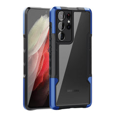 Shockproof Excellent Grip with Silky Feeling for Samsung Galaxy S21 Ultra In Blue - Crystal Clear & Reliable | CELL DEMAND Official