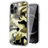 IPHONE 12 PRO Compatible Camouflage Dual Layer Hybrid Hard Plastic and Soft TPU Rubber Case Cover for APPLE IPHONE 12 PRO MAX In Green - Durable Protection by CELL DEMAND
