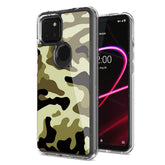 Camouflage Dual Layer Hybrid Hard Plastic and Soft TPU Rubber Case Cover for REVVL 5G In Green - Premium & Reliable | CELL DEMAND Official