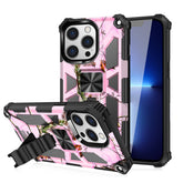 IPHONE 13 PRO Compatible Built-in Kickstand TPU Case with Magnetic Mount for APPLE IPHONE 13 PRO MAX in Tree leaf patterns - Shockproof Protection by CELL DEMAND