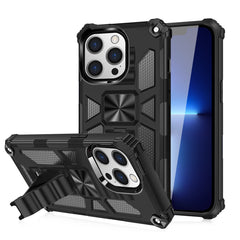 IPHONE 13 PRO Compatible Built-in Kickstand TPU Case with Magnetic Mount for APPLE IPHONE 13 PRO in Black - Premium Protection by CELL DEMAND