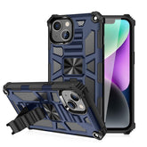 IPHONE 14 Compatible Built-in Kickstand TPU Case with Magnetic Mount for APPLE IPHONE 14 in Blue - Crystal Clear Protection by CELL DEMAND