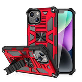 IPHONE 14 PLUS Compatible Built-in Kickstand TPU Case with Magnetic Mount for APPLE IPHONE 14 PLUS in Red - Shockproof Protection by CELL DEMAND