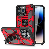 IPHONE 14 PRO Compatible Built-in Kickstand TPU Case with Magnetic Mount for APPLE IPHONE 14 PRO in Red - Shockproof Protection by CELL DEMAND