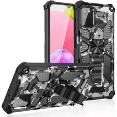 Built-in Kickstand TPU Case with Magnetic Mount for SAMSUNG GALAXY A02S in Camouflage - Heavy Duty & Reliable | CELL DEMAND Official