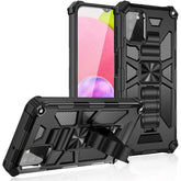 Built-in Kickstand TPU Case with Magnetic Mount for SAMSUNG GALAXY A02S in Black - Crystal Clear & Reliable | CELL DEMAND Official