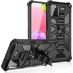 Built-in Kickstand TPU Case with Magnetic Mount for SAMSUNG GALAXY A02S in Black - Crystal Clear & Reliable | CELL DEMAND Official