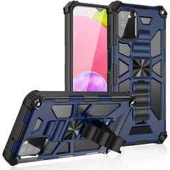 Built-in Kickstand TPU Case with Magnetic Mount for SAMSUNG GALAXY A02S in Blue - Crystal Clear & Reliable | CELL DEMAND Official