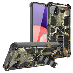 Built-in Kickstand TPU Case with Magnetic Mount for SAMSUNG GALAXY A22 5G in Tree leaf patterns - Heavy Duty & Reliable | CELL DEMAND Official
