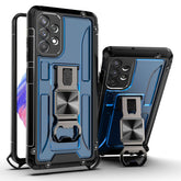 Kickstand Ring Holder/Bottle Opener with Magnetic Car Mount for Samsung Galaxy A53 5G In Blue - Shockproof & Reliable | CELL DEMAND Official