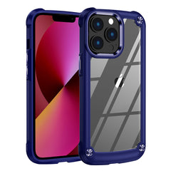 iPhone 13 PRO Compatible High Quality Clean PC,TPU and Metal Bumper Case For iPhone 13 PRO In Navy - Ultra-Slim Protection by CELL DEMAND