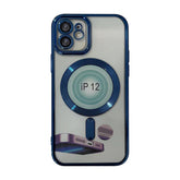 iPhone 14 Pro Compatible Magnetic Wireless Charging TPU Bumper Case For iPhone 14 Pro In Blue - Crystal Clear Protection by CELL DEMAND