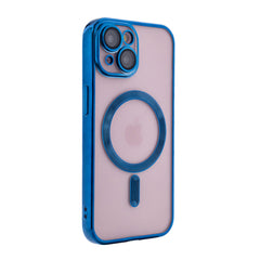 iPhone 15 Compatible Magnetic Wireless Charging TPU Bumper Case For iPhone 15 In Blue - Ultra-Slim Protection by CELL DEMAND