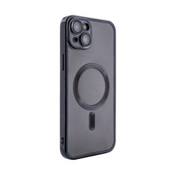 iPhone 15 PLUS Compatible Magnetic Wireless Charging TPU Bumper Case For iPhone 15 PLUS In Black - Heavy Duty Protection by CELL DEMAND