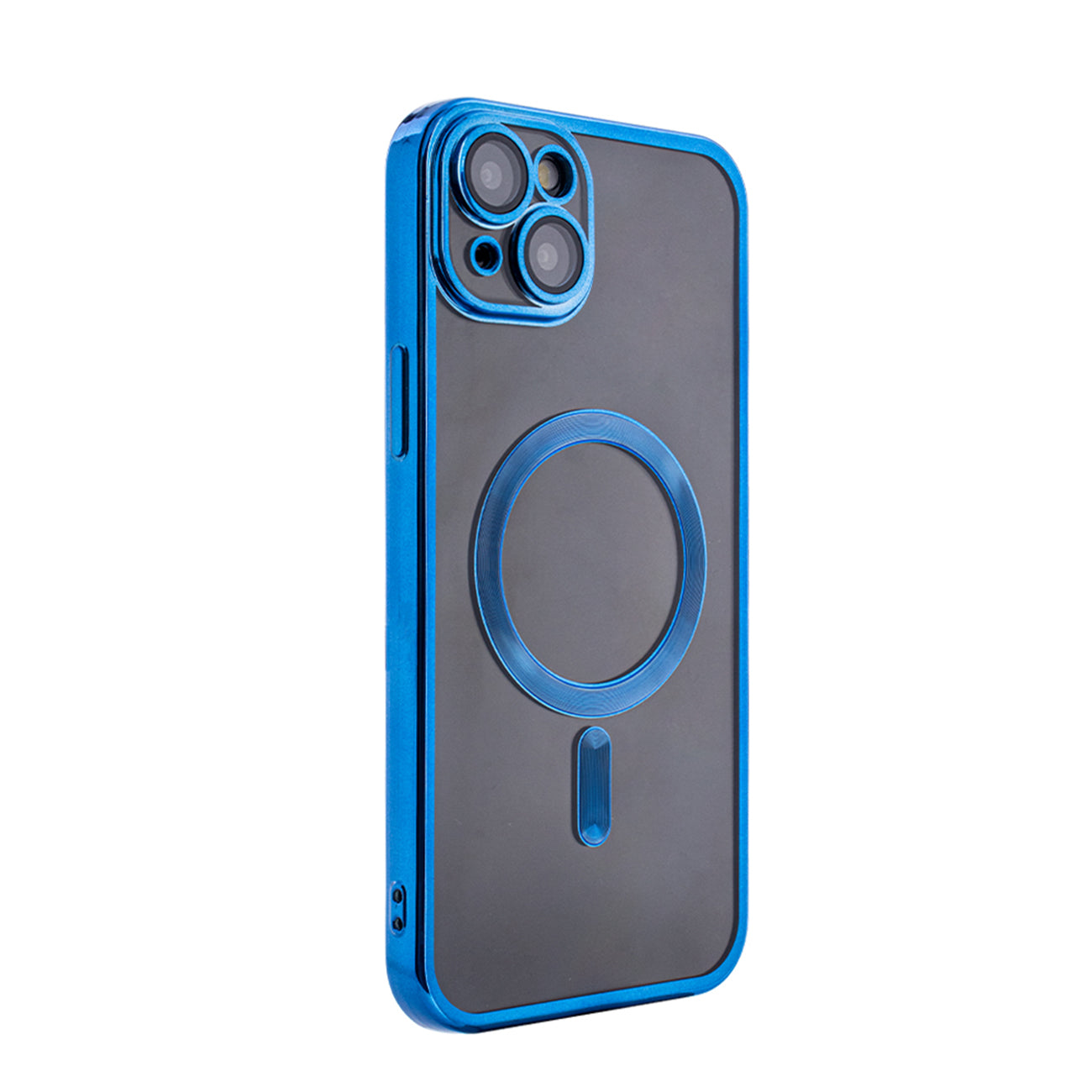 iPhone 15 PLUS Compatible Magnetic Wireless Charging TPU Bumper Case For iPhone 15 PLUS In Blue - Crystal Clear Protection by CELL DEMAND