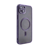 iPhone 15 PLUS Compatible Magnetic Wireless Charging TPU Bumper Case For iPhone 15 PLUS In Purple - Durable Protection by CELL DEMAND