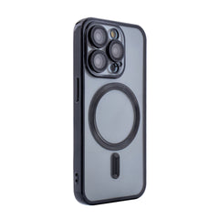 iPhone 15 PRO Compatible Magnetic Wireless Charging TPU Bumper Case For iPhone 15 PRO In Black - Shockproof Protection by CELL DEMAND
