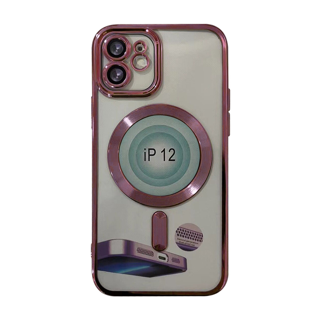 iPhone 14 Plus Compatible Magnetic Wireless Charging TPU Bumper Case For iPhone 14 Plus In Pink - Shockproof Protection by CELL DEMAND