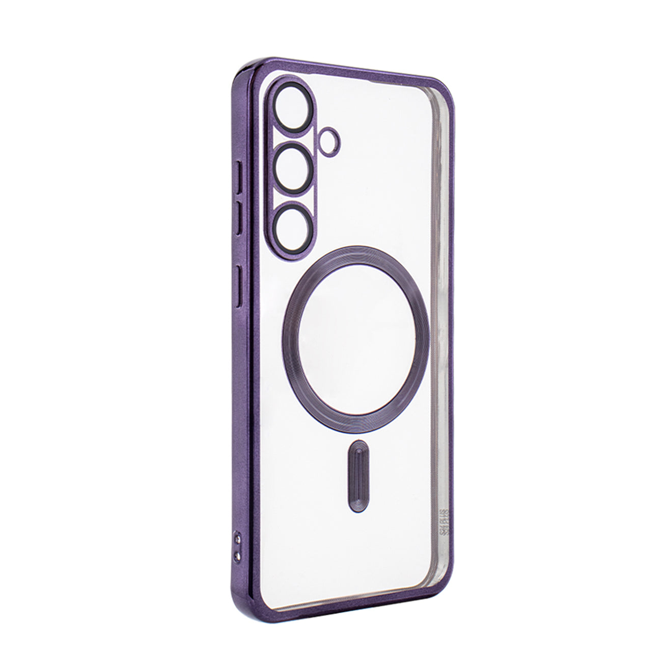 SAMSUNG S24 Compatible Magnetic Wireless Charging TPU Bumper Case For SAMSUNG S24 Plus In Purple - Durable Protection by CELL DEMAND