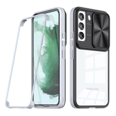 Full Protection With Mobile Phone Protective Film Slide Camera Lens Phone Case For Samsung Galaxy S 22 In Gray - Heavy Duty & Reliable | CELL DEMAND Official