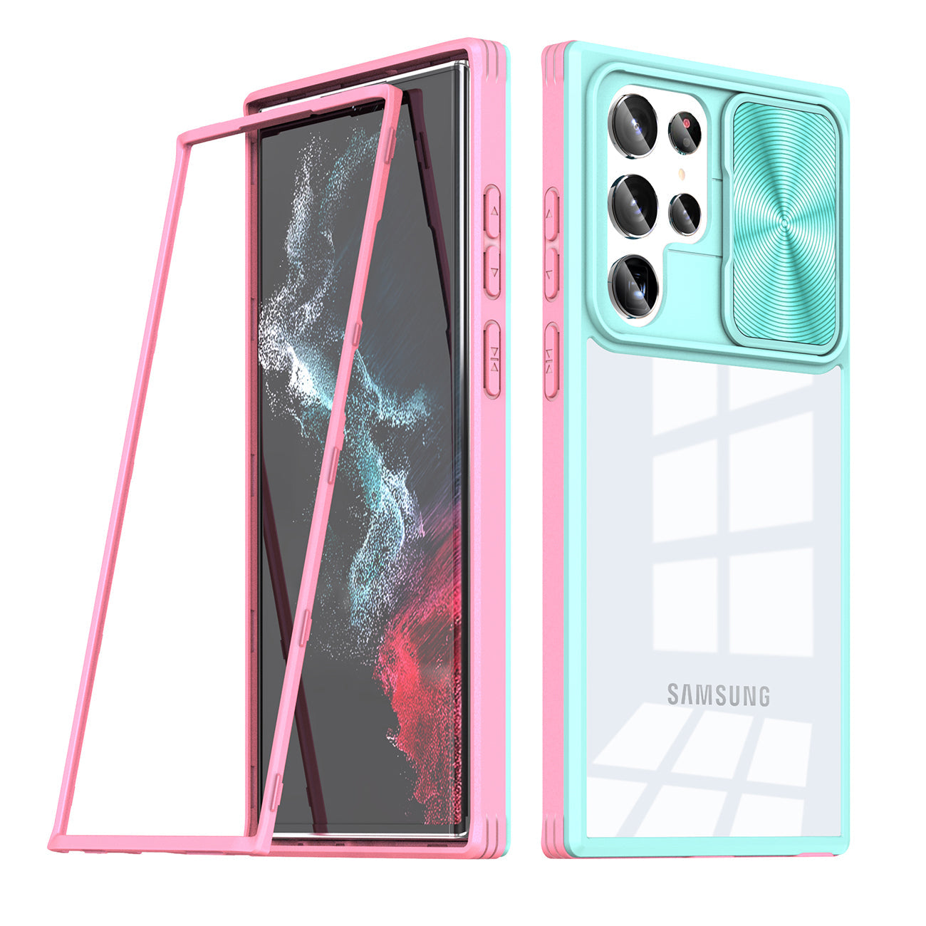 Full Protection With Mobile Phone Protective Film Slide Camera Lens Phone Case For Samsung Galaxy S22 Ultra In Blue - Crystal Clear & Reliable | CELL DEMAND Official