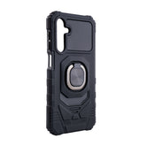 Kickstand Ring Holder TPU Shockproof Case for Samsung Galaxy A25 in Black - Heavy Duty & Reliable | CELL DEMAND Official