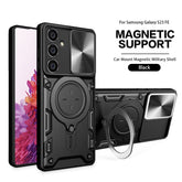 TPU PC Shockproof Magnetic Phone Case for Samsung Galaxy S23 FE in Black - Ultra-Slim & Reliable | CELL DEMAND Official