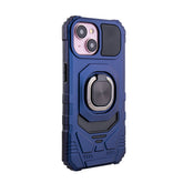 iPhone 15 Compatible Kickstand Ring Holder TPU Shockproof Case for iPhone 15 in Blue - Premium Protection by CELL DEMAND