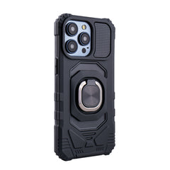 iPhone 15 Compatible Kickstand Ring Holder TPU Shockproof Case for iPhone 15 PRO MAX in Black - Premium Protection by CELL DEMAND