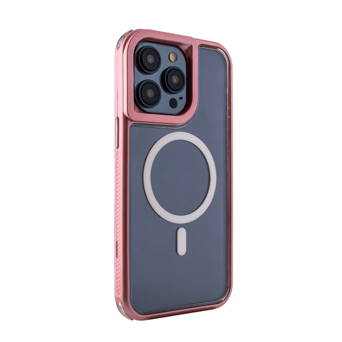 iPhone 15 Compatible Heavy Duty 3-in-1 Hybrid Shockproof Anti-Fall Protective Magnetic Case for iPhone 15 PRO MAX in Pink - Heavy Duty Protection by CELL DEMAND