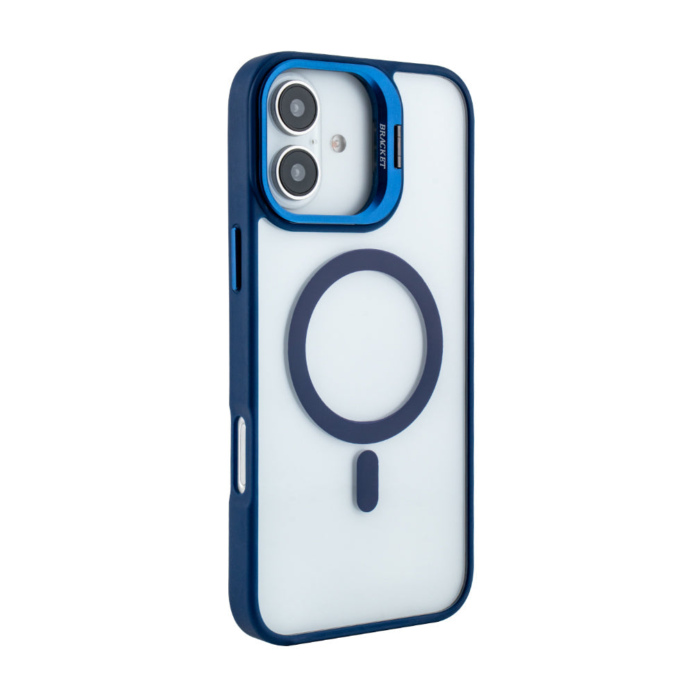 iPhone 16 Plus Compatible Magnetic Phone Case (Blue) with Built-in Invisible Kickstand Compatible with iPhone 16 Plus - Premium Protection by CELL DEMAND