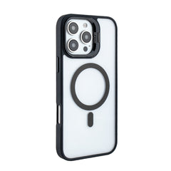 iPhone 16 Pro Compatible Magnetic Phone Case (Black) with Built-in Invisible Kickstand Compatible with iPhone 16 Pro MAX - Shockproof Protection by CELL DEMAND