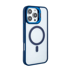 iPhone 16 Pro Compatible Magnetic Phone Case (Blue) with Built-in Invisible Kickstand Compatible with iPhone 16 Pro MAX - Ultra-Slim Protection by CELL DEMAND