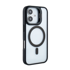 iPhone 16 Compatible Magnetic Phone Case (Black) with Built-in Invisible Kickstand Compatible with iPhone 16 - Heavy Duty Protection by CELL DEMAND