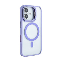 iPhone 16 Compatible Magnetic Phone Case (Purple) with Built-in Invisible Kickstand Compatible with iPhone 16 - Durable Protection by CELL DEMAND