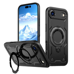 iPhone 17 Compatible 360-degree Rotating Magnetic Versatile Stand Black Compatible with iPhone 17 AIR - Crystal Clear Protection by CELL DEMAND