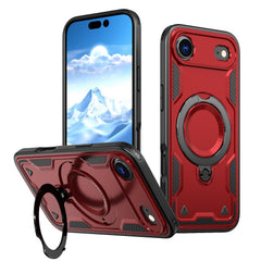 iPhone 17 Compatible 360-degree Rotating Magnetic Versatile Stand Red Compatible with iPhone 17 AIR - Premium Protection by CELL DEMAND