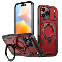iPhone 17 PRO Compatible 360-degree Rotating Magnetic Versatile Stand Red Compatible with iPhone 17 PRO - Ultra-Slim Protection by CELL DEMAND