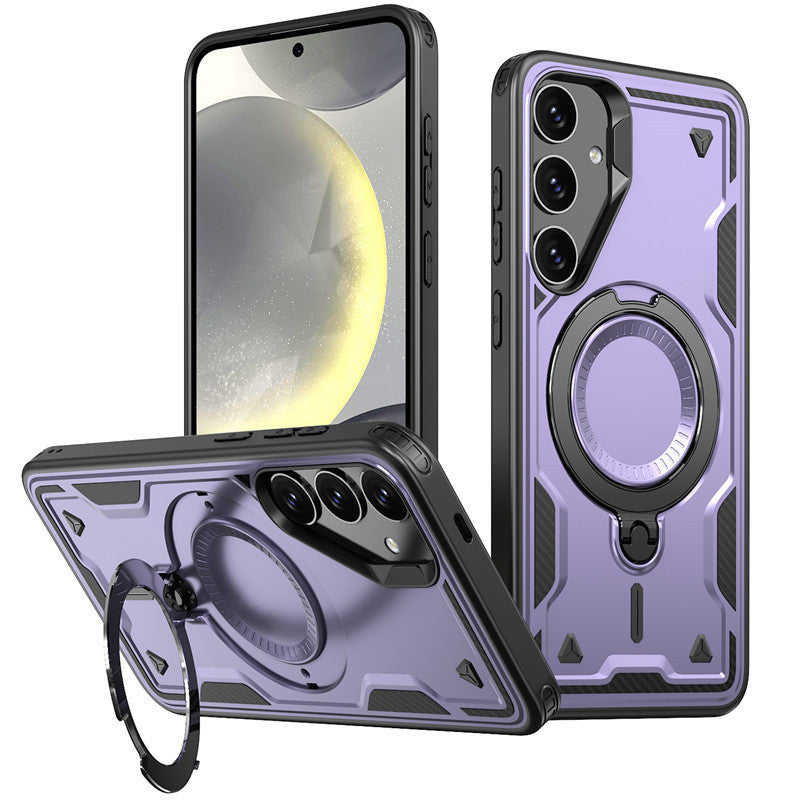 360¡ã Rotating Magnetic Versatile Stand Purple Compatible with SAMSUNG A36 , PC73-SAMA36PP - Crystal Clear & Reliable | CELL DEMAND Official